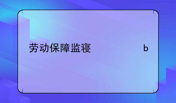劳动保障监察大队