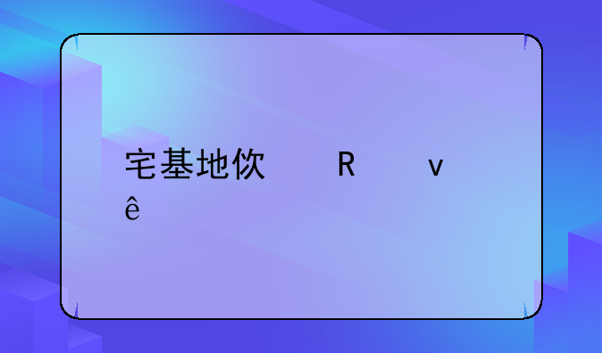 宅基地使用权人