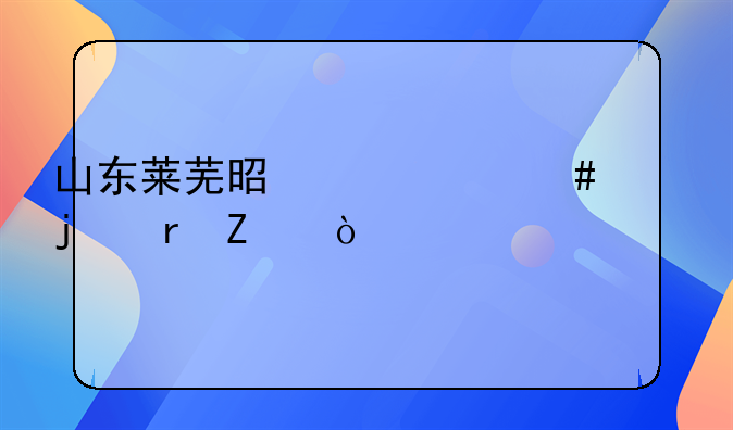 山东莱芜是个什么样的地方？