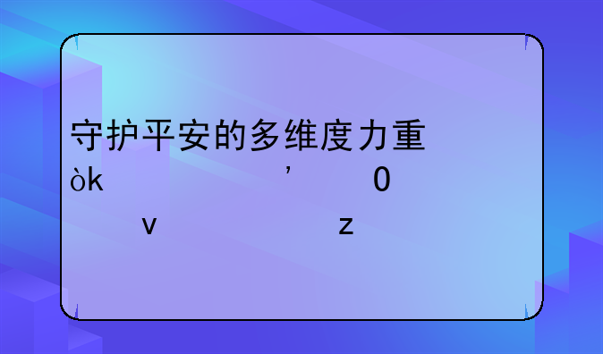 守护平安的多维度力量：公安体系全面解析